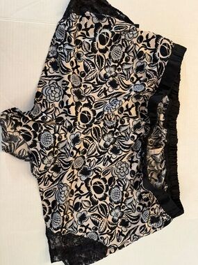 Sophie Theallet for Cacique Plus Size 22/24 Floral Satin shorts intimates